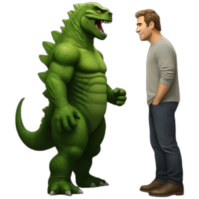 godzilla vs shrek emoji