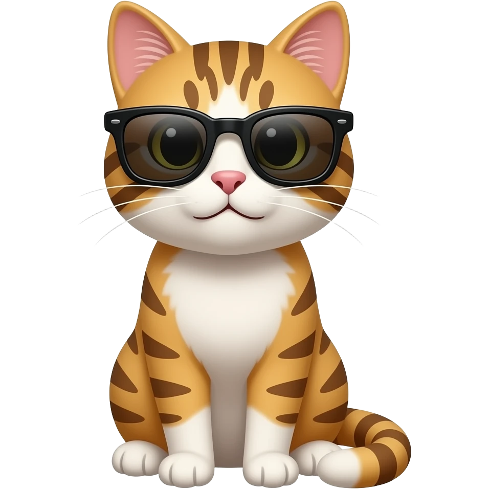 Cat wearing sunglasses emoji