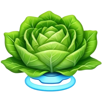 Electric lettuce emoji