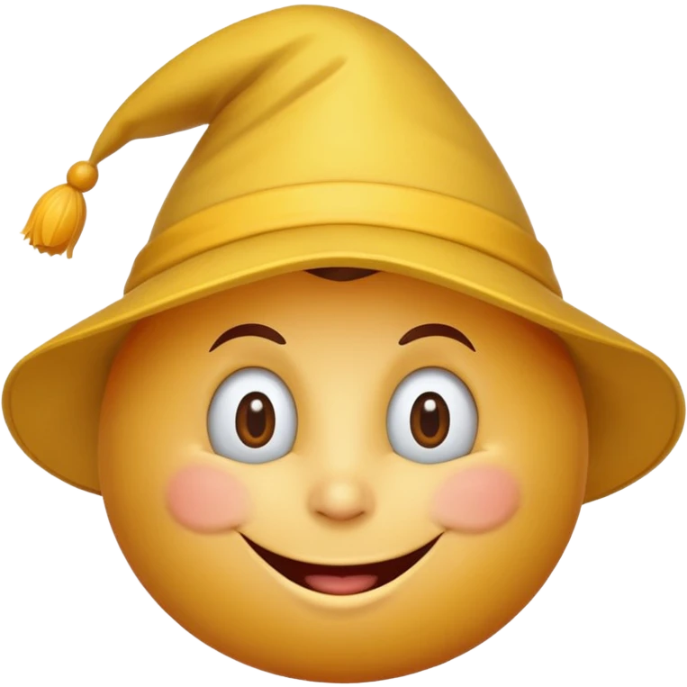 Cornball with brown smiling head on top emoji