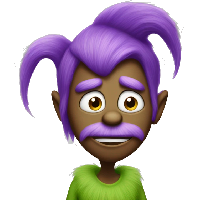 Purple grinch emoji