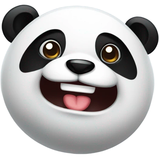 Panda with wink emoji