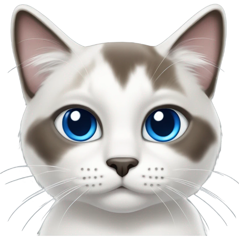 Snowshoe cat  emoji