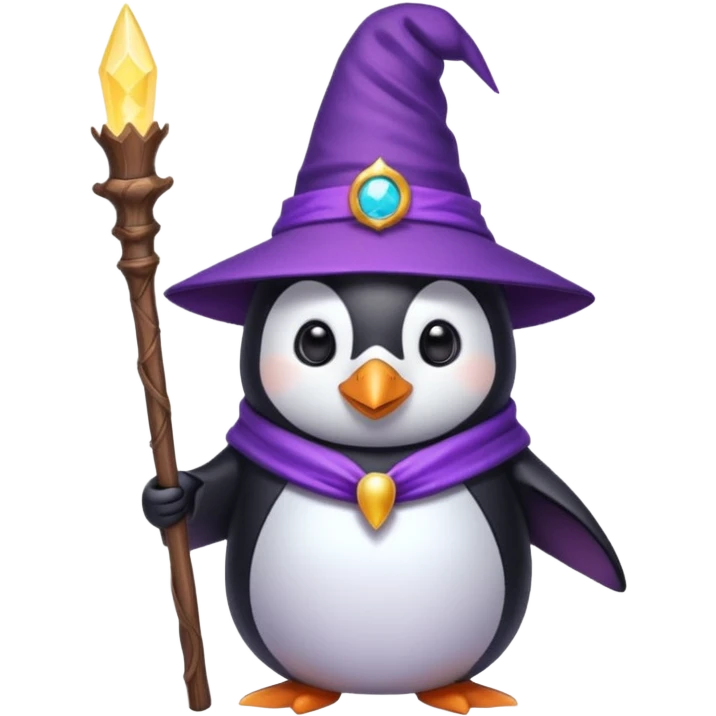 Penguin Wizard emoji