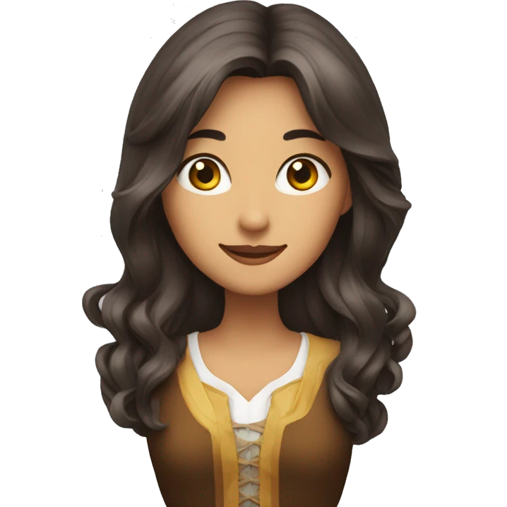 sorcière brune heureuse emoji