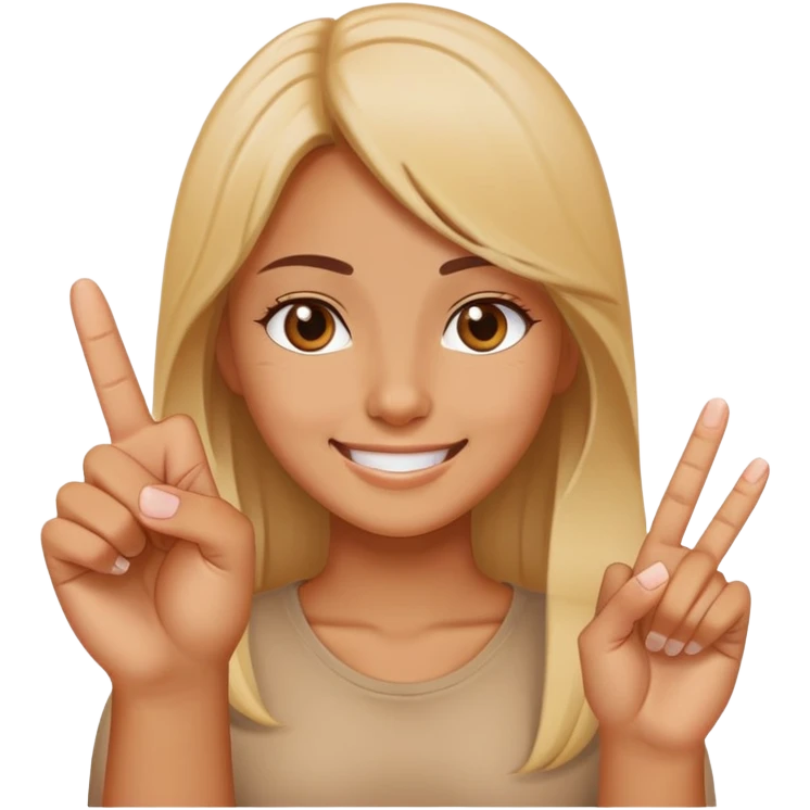 girl sticking up middle finger smiling  emoji