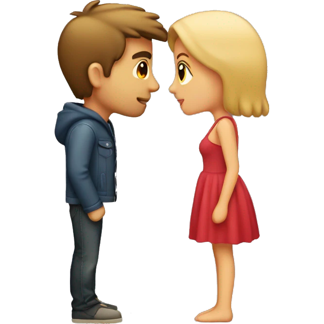 boyfriend and girlfriend kissing emoji