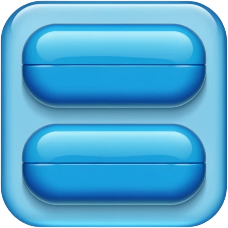 blister pack and blue medicines emoji