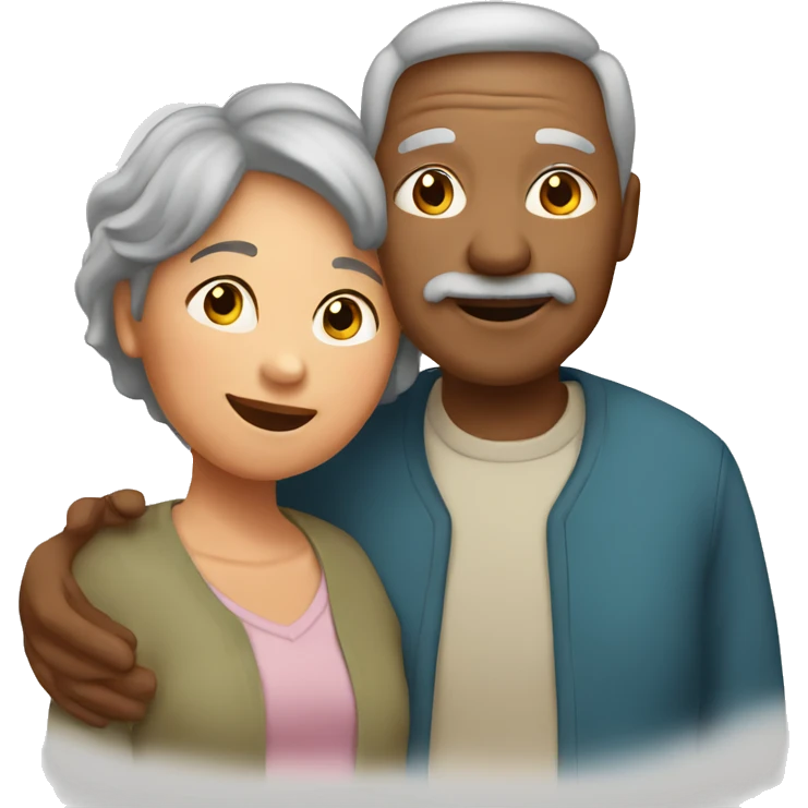 grandparents and grandchild emoji