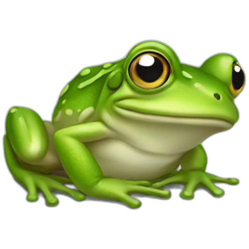 a frog emoji