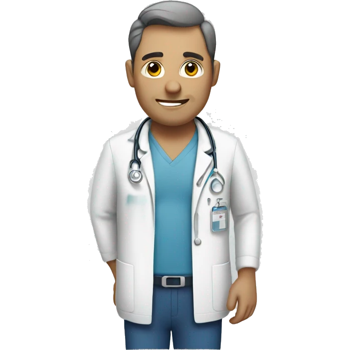 a man working in a hospital emoji