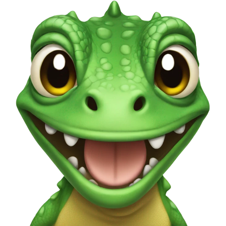 lizard smiles emoji
