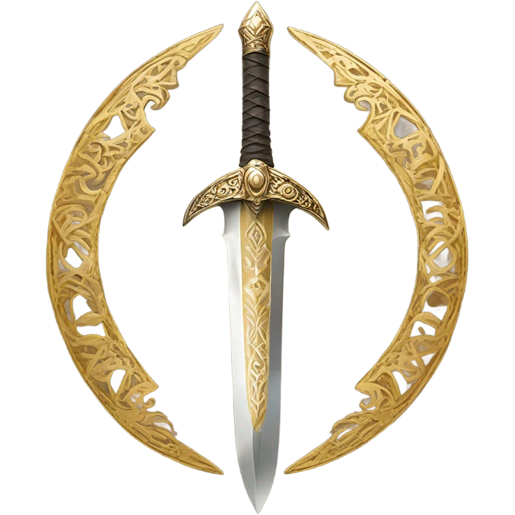 Magic Gold sword emoji