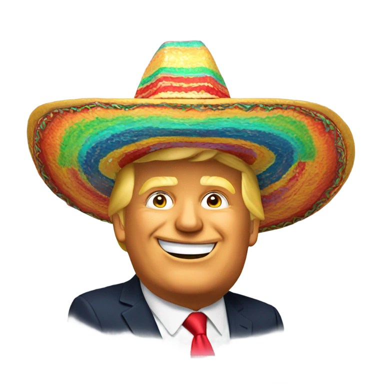 Donald Trump in a sombrero  emoji