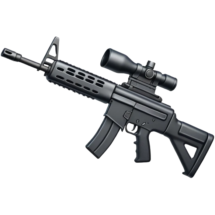 Combat assault rifle weapon emoji