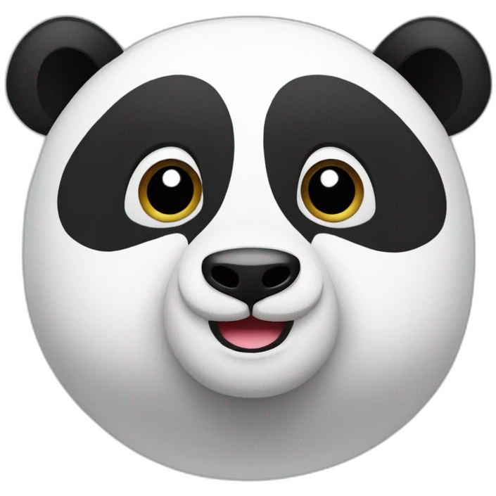 a cute panda bear emoji