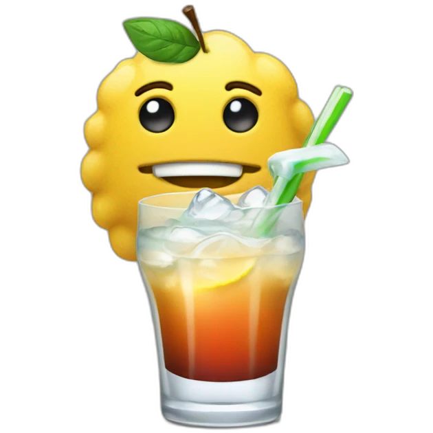 Ademo with coktail emoji