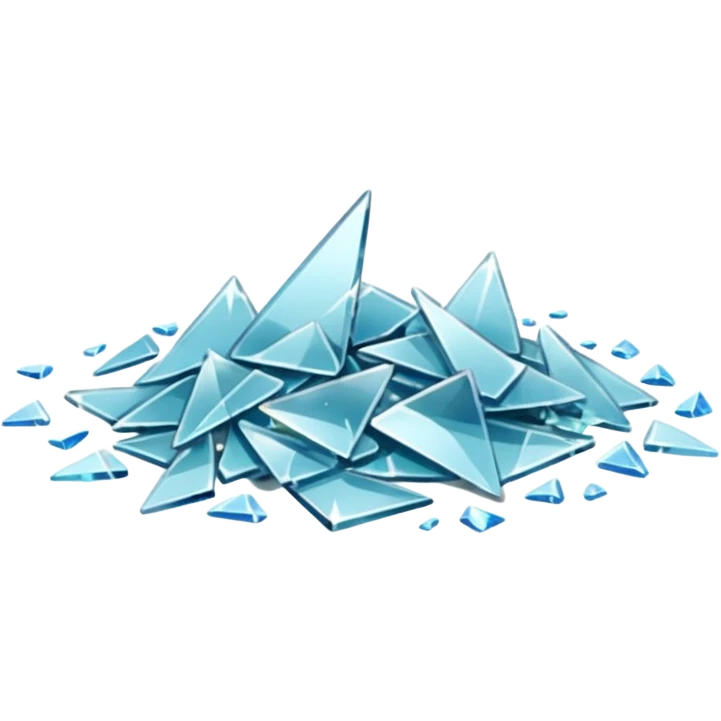 glass shattered on ground emoji