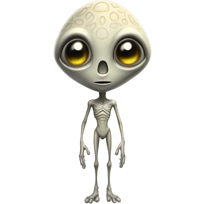High alien emoji