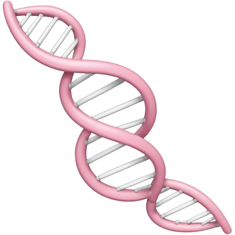 White and light pink dna emoji