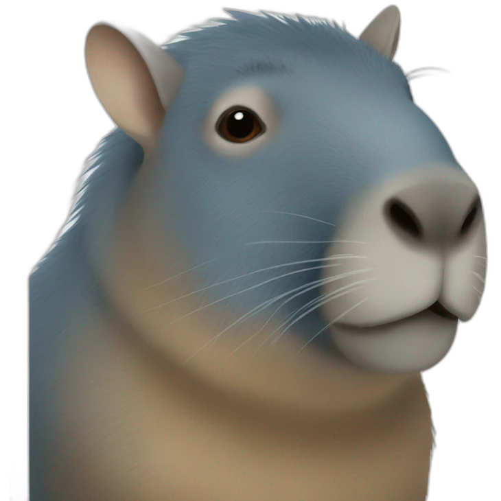 blue capibara emoji