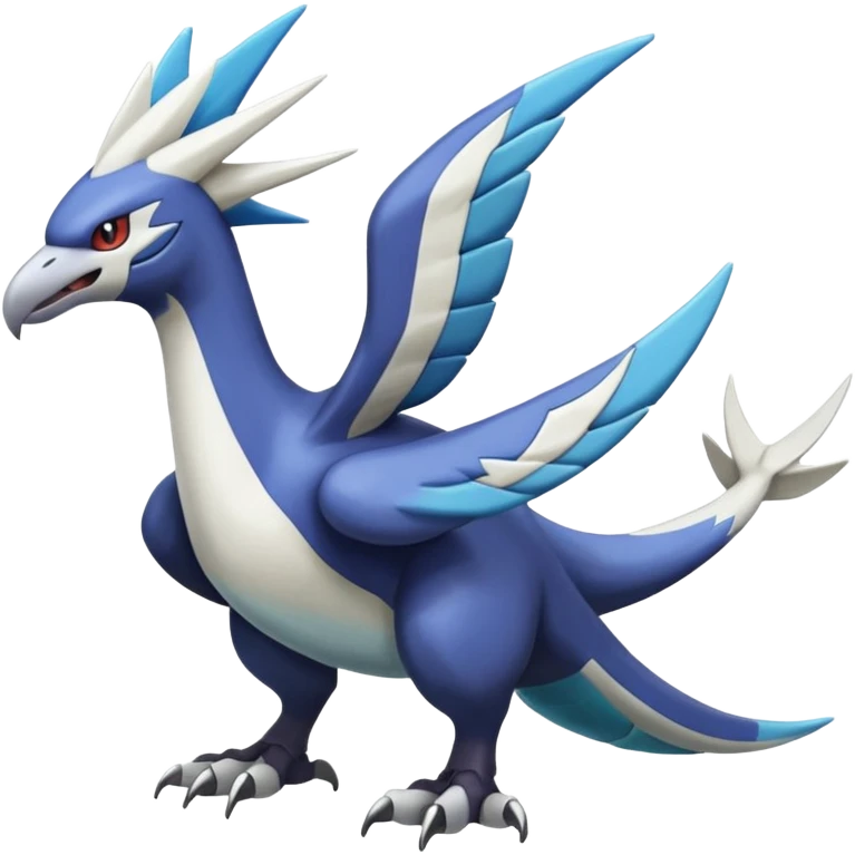 Silvally-Latios-Palkia-Dialga-Lugia-Nargacuga-Noivern-fusion-Fakémon-Pokémon-creature (full body) emoji