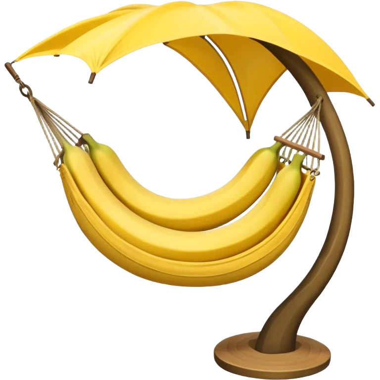 Banana in a hammock emoji