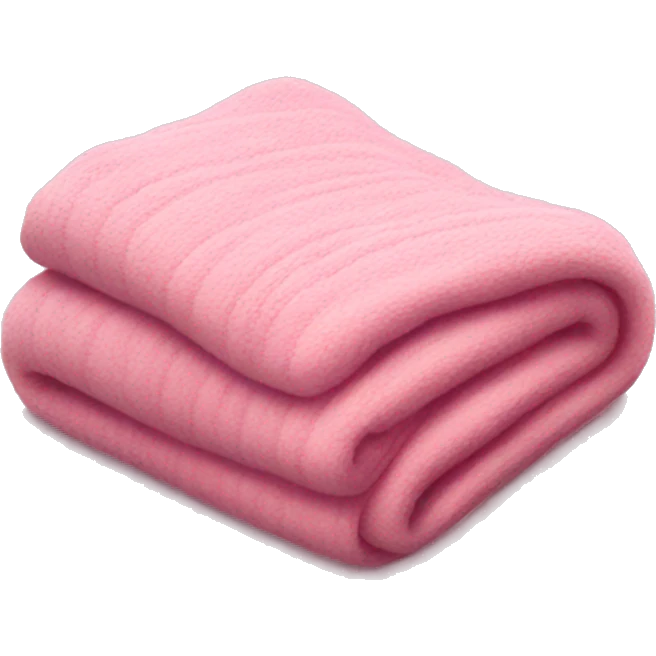 Pink cozy blanket emoji