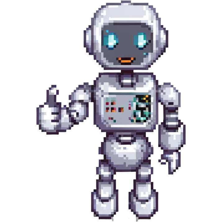 A robot hitchhiking across the galaxy emoji