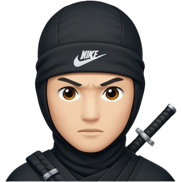 Haz un ninja de nike emoji