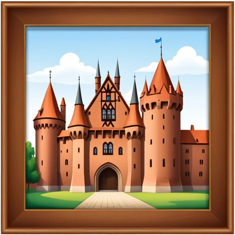 Cinematic Realistic Malbork Castle  Emoji emoji