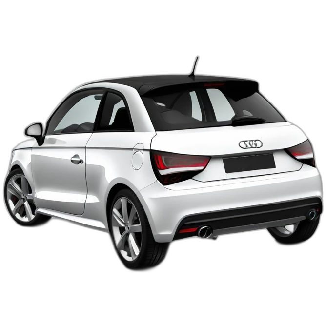 amalfi white Audi a1 s line 2011 emoji