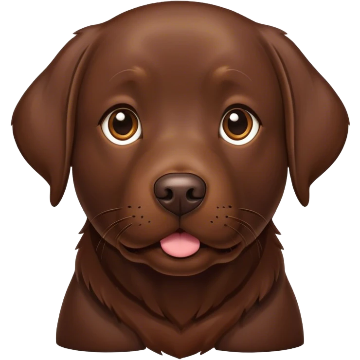 Chocolate lab emoji