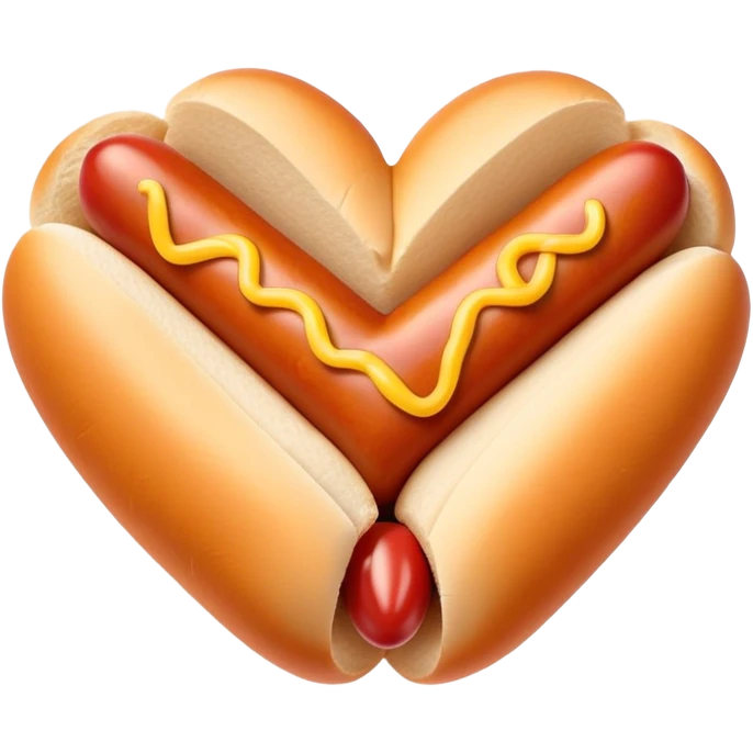 hot dog heart emoji