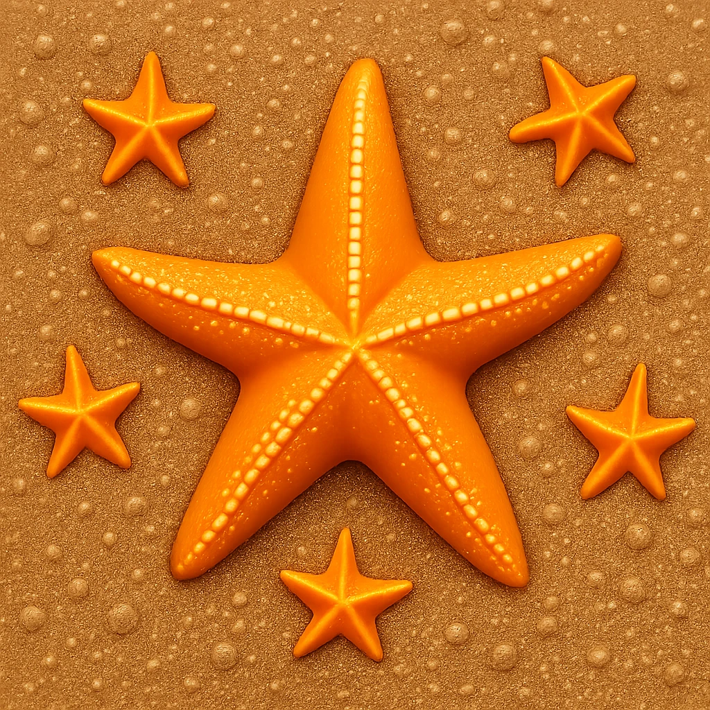 Make the sand look wet from a top-down view in the style of apple emojis. Keep the background transparent if present. emoji