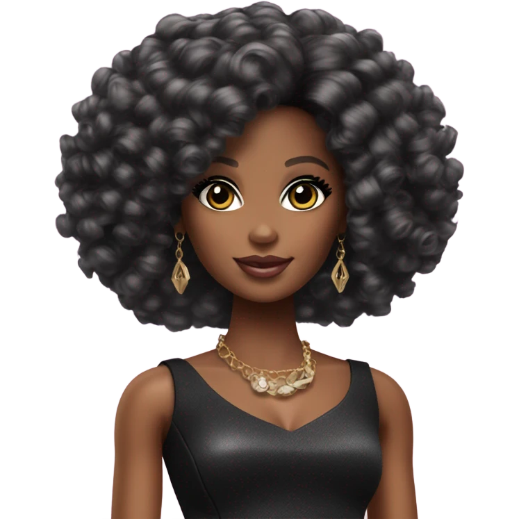 Black Barbie  emoji