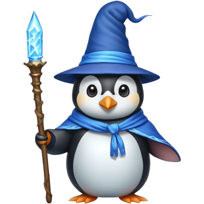 Penguin Wizard emoji