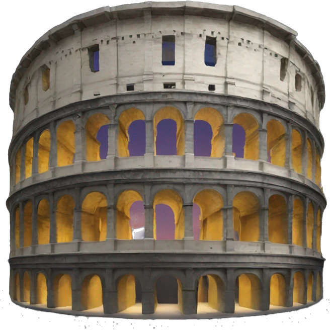 coliseum by night  emoji