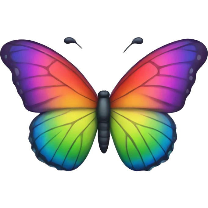 rainbow butterfly emoji