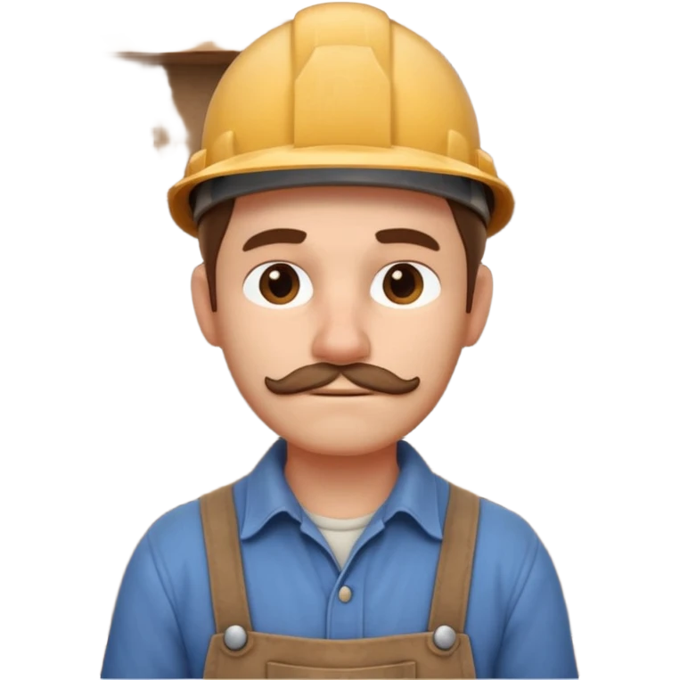 rustic carpenter portrait, head and shoulders only, wood dust on shoulders, rolled-up shirt collar, calm craftsman expression, warm workshop vibe, 3D cartoon, mobile game icon style, clean background, no text, no watermark
 emoji