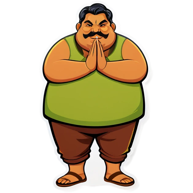 fat obese indian emoji