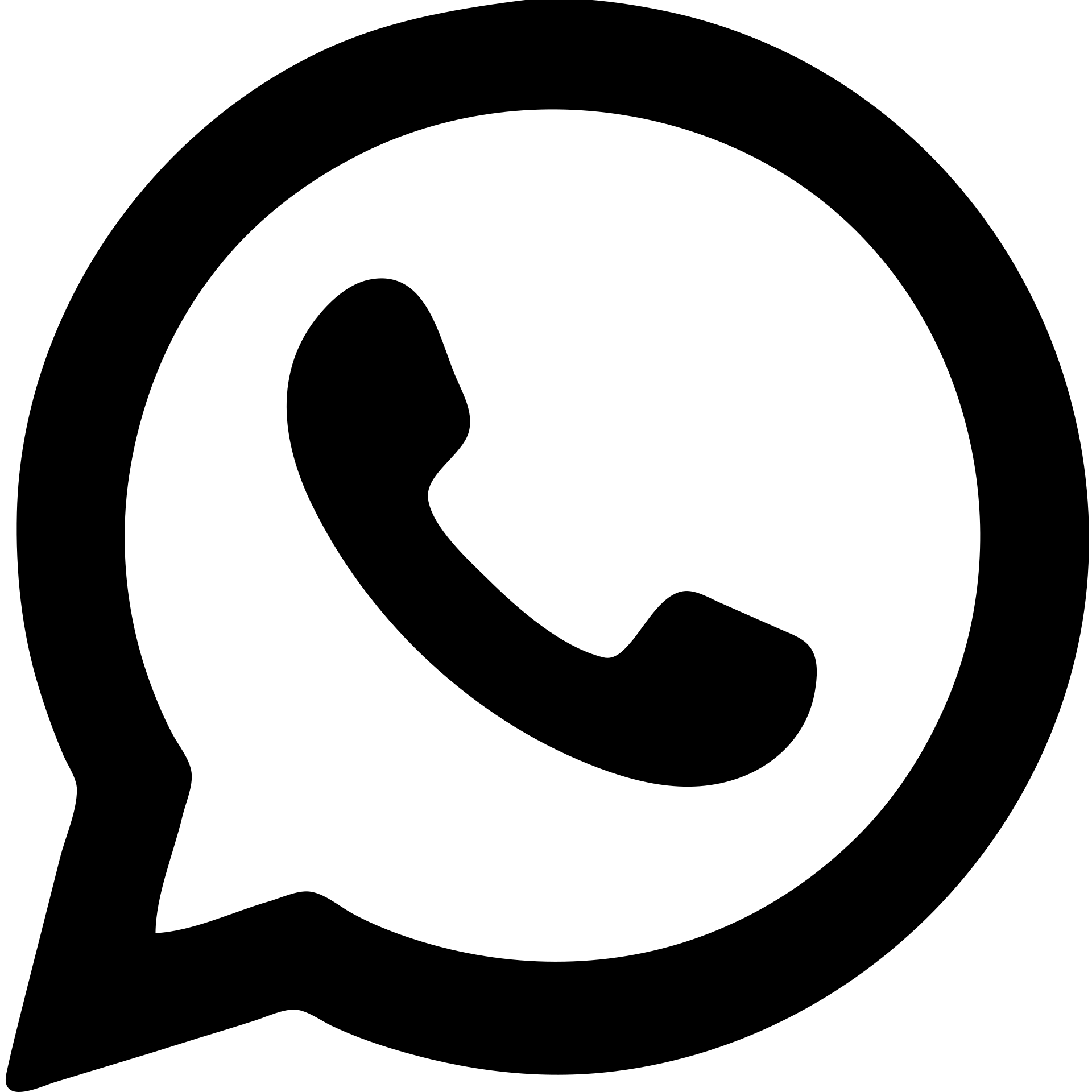 white WhatsApp logo on black background emoji