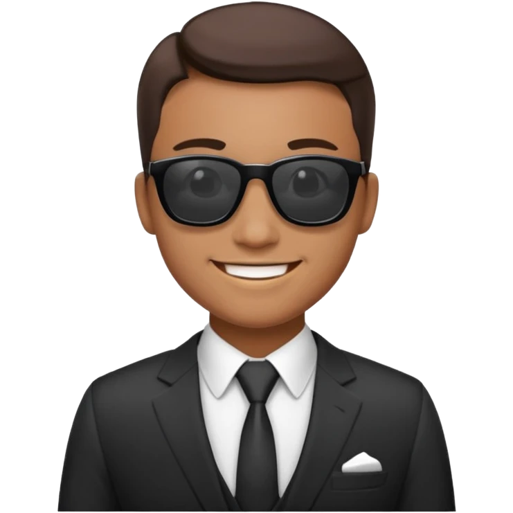 Office worker in a suit and wearing sunglasses emoji