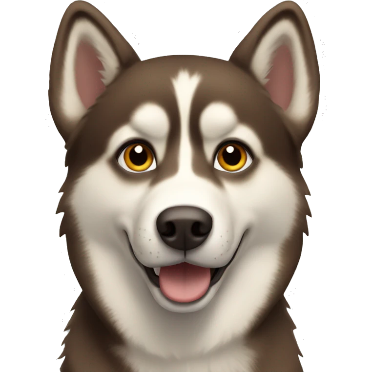 brown husky emoji
