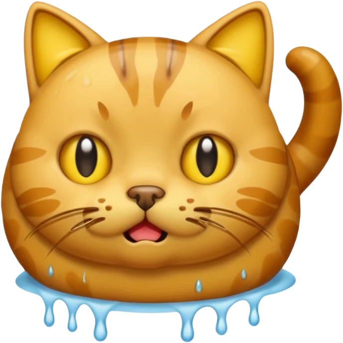 cat vomits emoji
