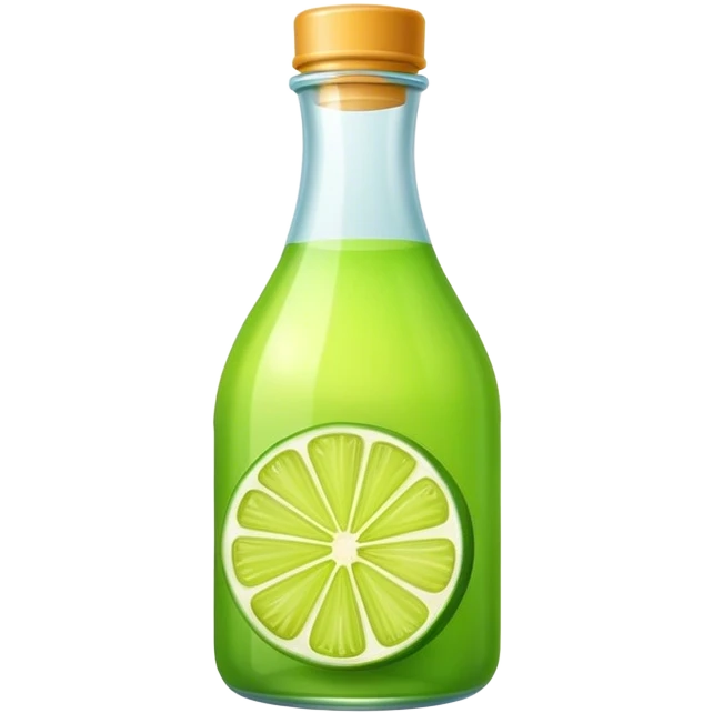 Lime juice bottled emoji