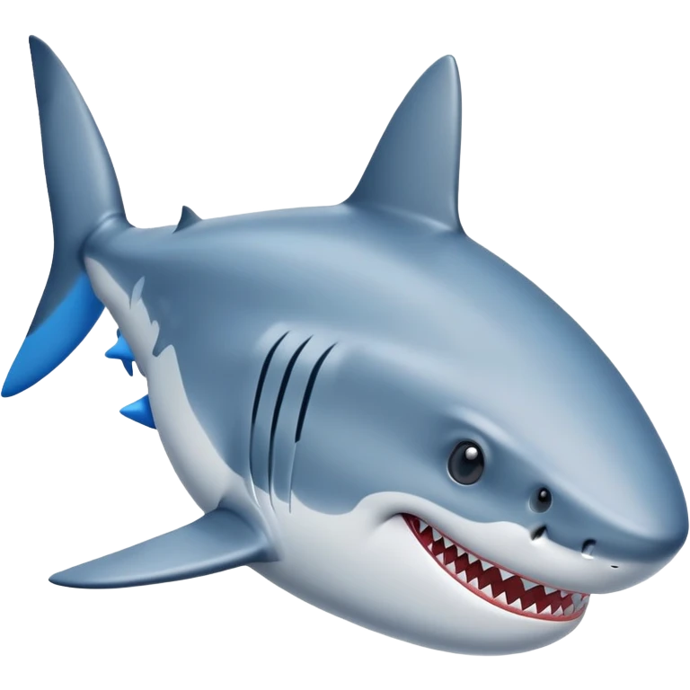 Shark with blue shoes emoji