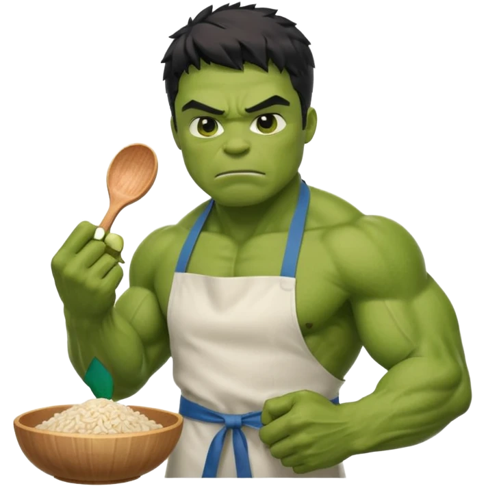 hulk fazendo arroz emoji