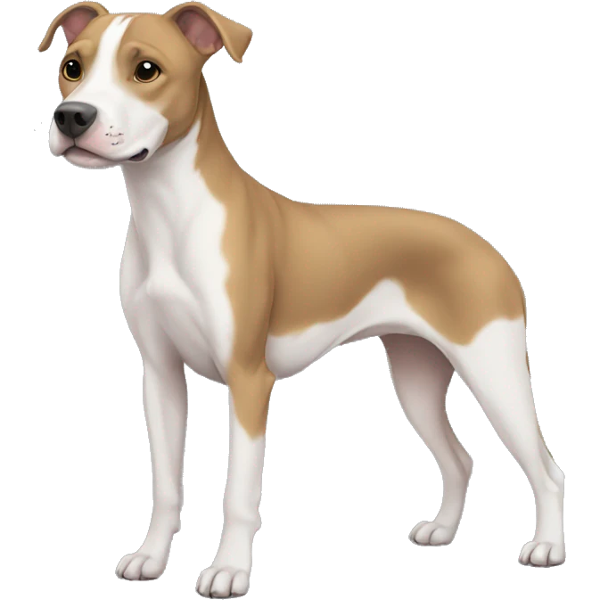 half pitbull half whippet emoji