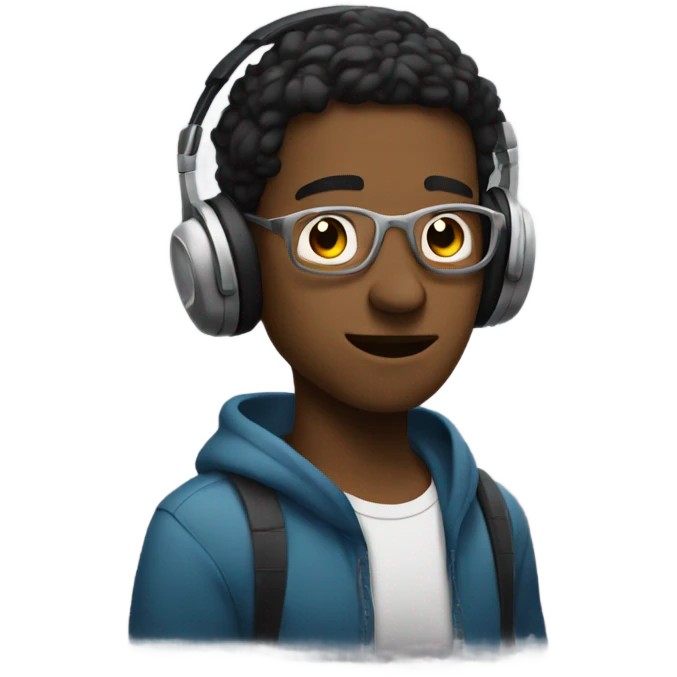 Matt listening to music  emoji